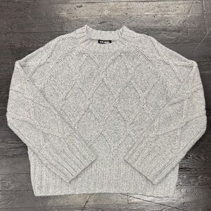 Zara Light Gray Crewneck Sweater